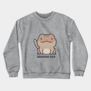 Brown Bearded Dragon Dad Crewneck Sweatshirt